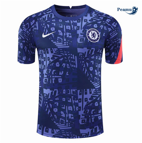 Maglia Calcio Chelsea Formazione Blu 2020-2021