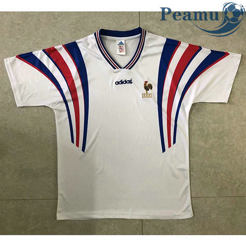Classico Maglie Francia Bianca Seconda 1996
