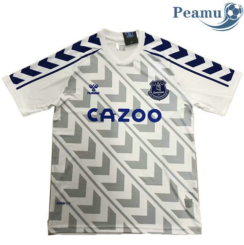 Maglia Calcio Everton Bianca Formazione 2020-2021