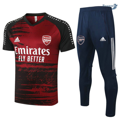 Kit Maglia Formazione Arsenal + Pantaloni Rosso scuro 2020-2021