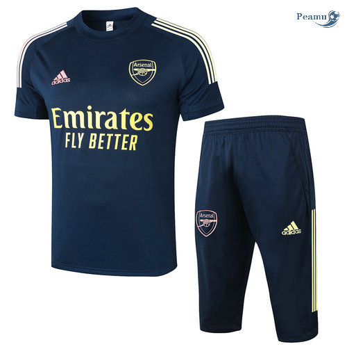 Kit Maglia Formazione Arsenal + Pantaloni 3/4 Blu Navy 2020-2021