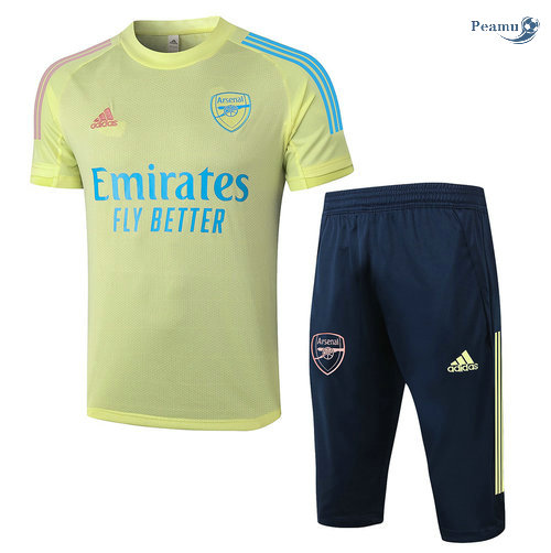Kit Maglia Formazione Arsenal + Pantaloni 3/4 Giallo 2020-2021