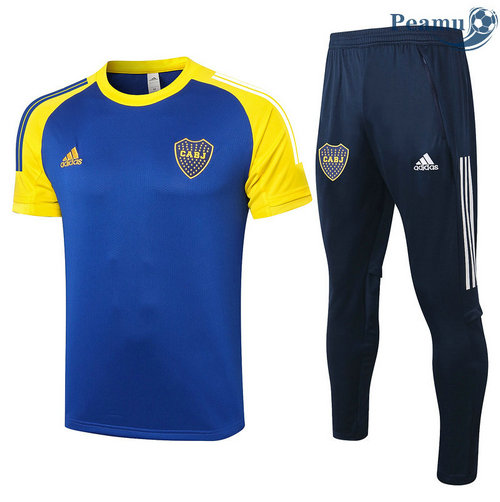 Kit Maglia Formazione Boca Juniors + Pantalonii Blu Navy/Giallo 2020-2021