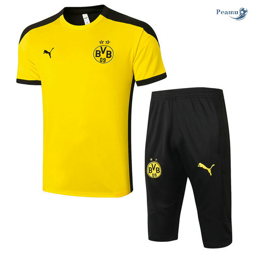Kit Maglia Formazione Borussia Dortmund + Pantaloni 3/4 Giallo 2020-2021