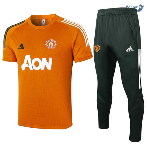 Kit Maglia Formazione Manchester United + Pantaloni Orange 2020-2021