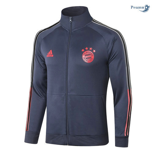 Giacca Calcio Bayern Monaco Blu Navy 2020-2021 Collo Alto