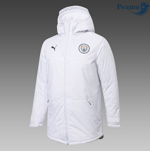 Giacca Doudoune Manchester City Bianca 2020-2021