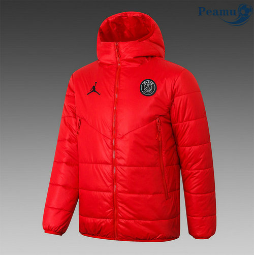 Giacca Doudoune Jordan PSG Rosso 2020-2021