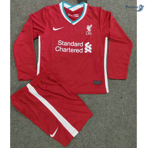 Maglia Calcio Liverpool Bambino Prima Manica lunga 2020-2021