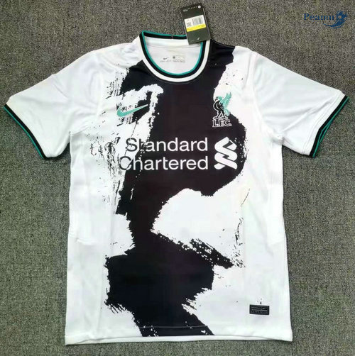 Maglia Calcio Liverpool Bianca Formazione 2020-2021