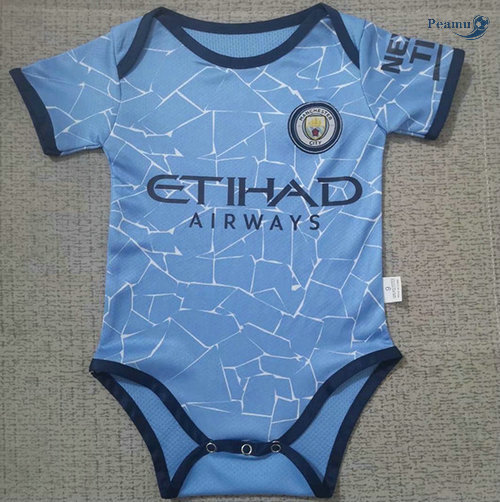 Maglia Calcio Manchester City Bébé Prima 2020-2021