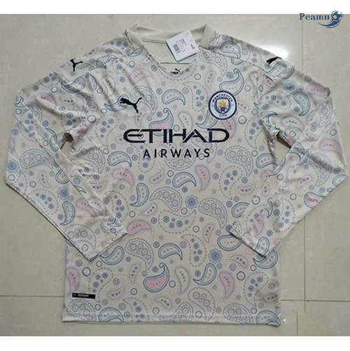 Maglia Calcio Manchester City Terza Manica lunga 2020-2021