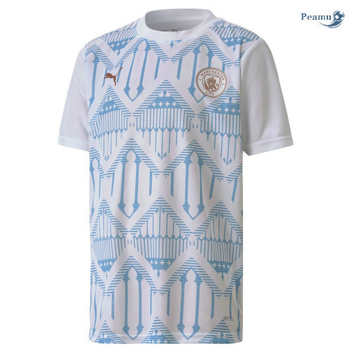 Maglia Calcio Maillot de Stade Manchester City Bianca