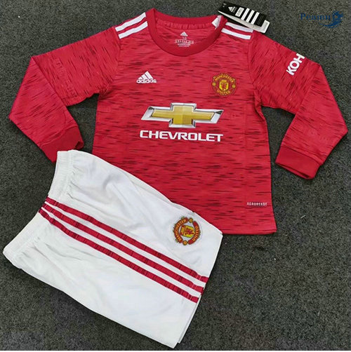 Maglia Calcio Manchester United Bambino Prima Manica lunga 2020-2021