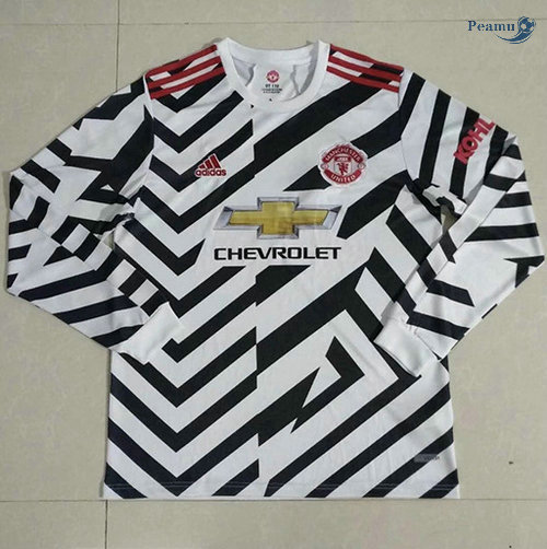 Maglia Calcio Manchester United Terza Manica lunga 2020-2021