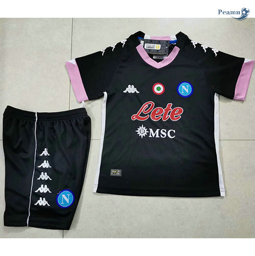 Maglia Calcio Napoli Bambino Terza Nero 2020-2021