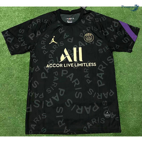 Maglia Calcio PSG Pre-Match Nero 2020-2021