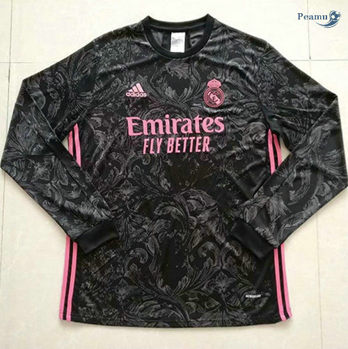 Maglia Calcio Real Madrid Seconda Manica lunga 2020-2021