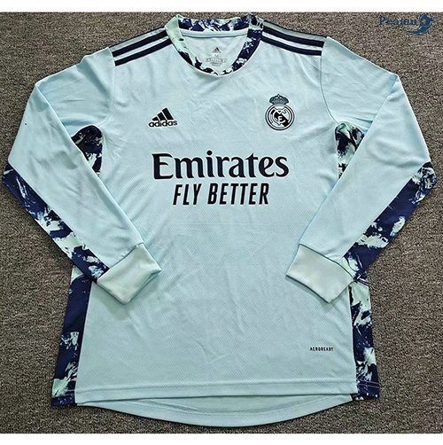 Maglia Calcio Real Madrid Portiere Manica lunga Blu 2020-2021