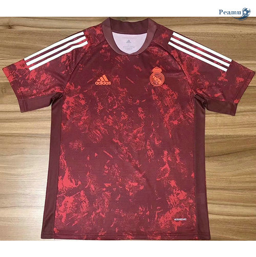 Maglia Calcio Real Madrid Formazione Rosso 2020-2021