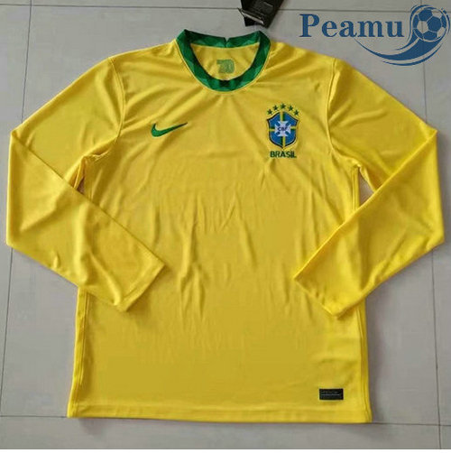 Maglia Calcio Brasile Prima Manica lunga 2020-2021