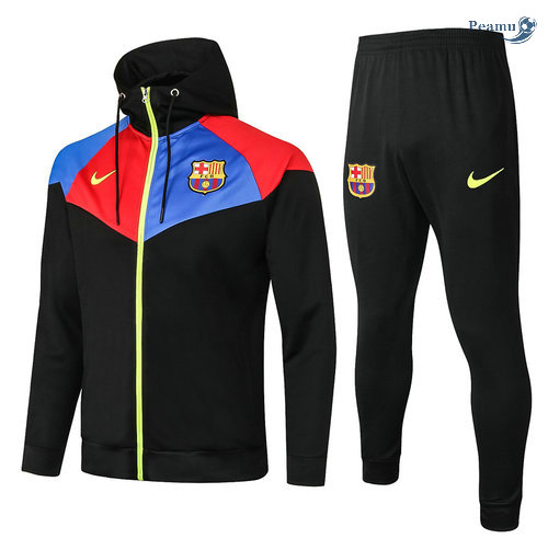 Tuta Calcio - Felpa con cappuccio Barcellona Nero 2020-2021