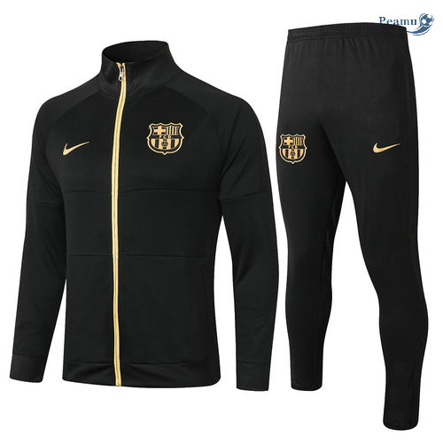 Tuta Calcio - Giacca Barcellona Nero 2020-2021