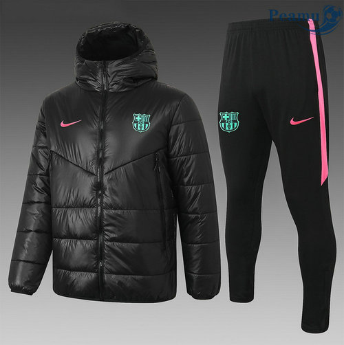 Tuta Calcio - Doudoune Barcellona Nero/Rosa 2020-2021