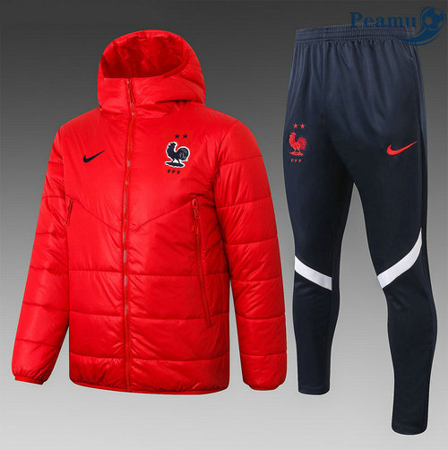 Tuta Calcio - Doudoune Francia Rosso 2020-2021