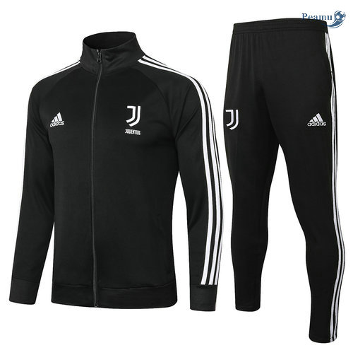Tuta Calcio - Giacca Juventus Nero/Bianca 2020-2021