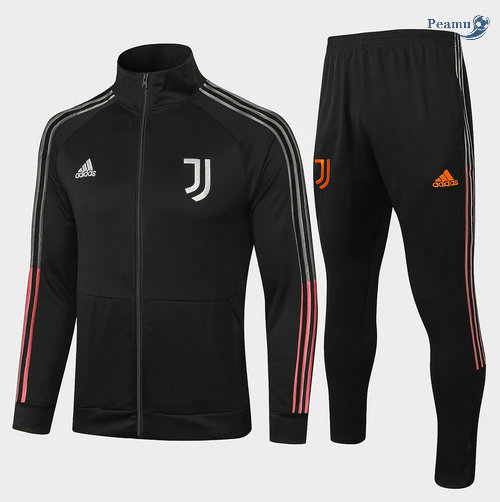 Tuta Calcio - Giacca Juventus Nero 2020-2021 Collo Alto