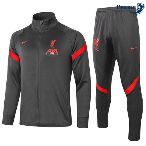 Tuta Calcio - Giacca Liverpool Grigio scuro 2020-2021