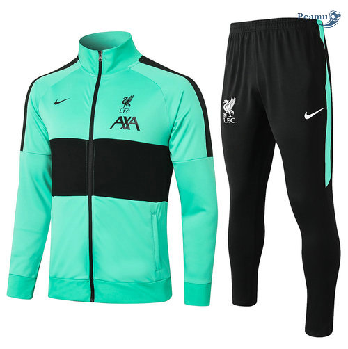 Tuta Calcio - Giacca Liverpool Verde/Nero 2020-2021