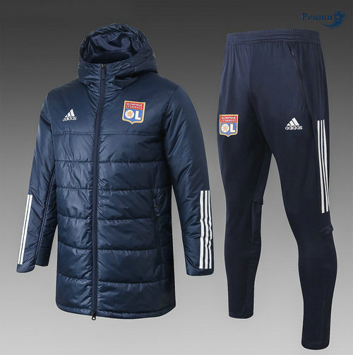Tuta Calcio - Doudoune Lyon Blu Navy 2020-2021