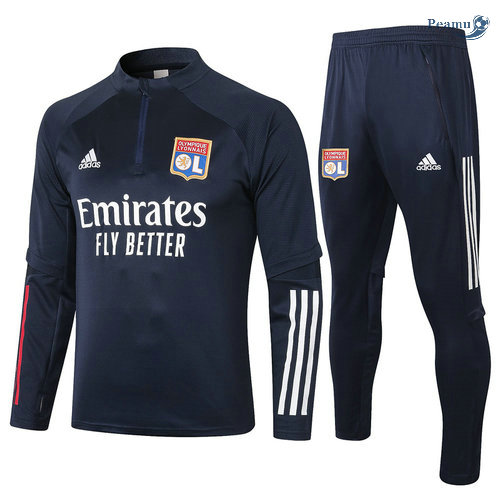 Tuta Calcio Lyon Blu Navy 2020-2021