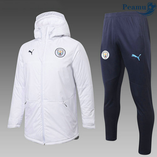 Tuta Calcio - Doudoune Manchester City Bianca 2020-2021