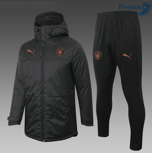 Tuta Calcio - Doudoune Manchester City Nero 2020-2021