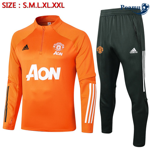 Tuta Calcio Manchester United Orange 2020-2021
