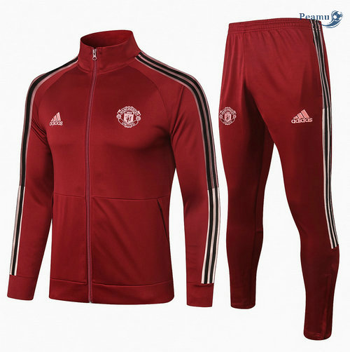 Tuta Calcio - Giacca Manchester United Bordeaux 2020-2021