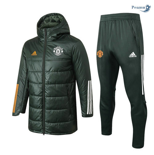Tuta Calcio - Doudoune Manchester United Armee Verde 2020-2021