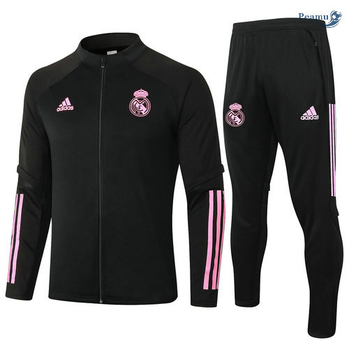 Tuta Calcio - Giacca Real Madrid Nero/Rosso 2020-2021