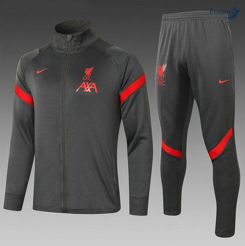 Tuta Calcio - Giacca Liverpool Bambino Grigio scuro 2020-2021