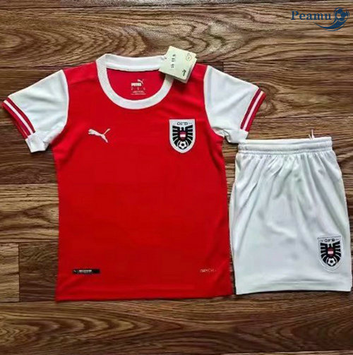 Maglia Calcio Austria Bambino Prima 2020-2021-22