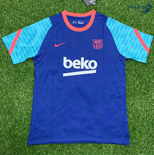 Maglia Calcio Barcellona Formazione Blu 2021-2022