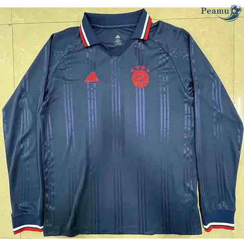 Maglia Calcio Bayern Monaco Pre-Match Formazione Manica lunga 2021-2022