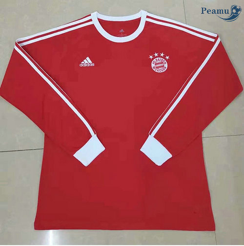 Maglia Calcio Bayern Monaco Manica lunga Rosso 2021-2022