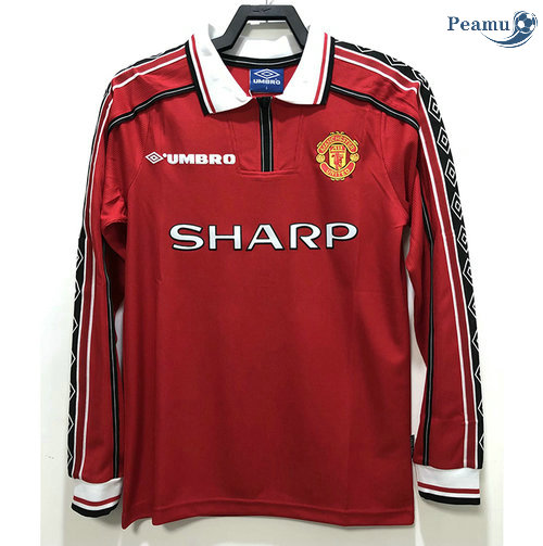 Classico Maglie Manchester United Prima Manica lunga 1998