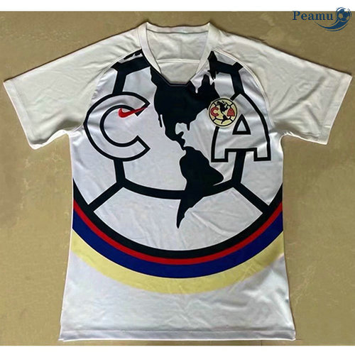 Maglia Calcio CF America Formazione Bianca 2021-2022