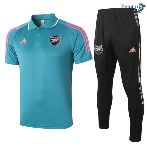 Kit Maglia Formazione Arsenal Polo + Pantalonii Vert 2021-2022
