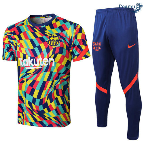 Kit Maglia Formazione Barcellona + Pantalonii Couleur 2021-2022